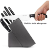 McCook MC39 Knife Set with Built-in Sharpener, 14-Piece Triple Rivet Cutlery Knife Block Set