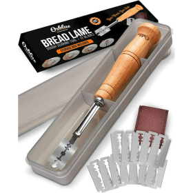 Orblue Bread Lame, Dough Scoring Tool for Artisan Bread, 12 Blades Included