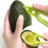 Multifunctional Avocado Cutter Corer Butter Fruit Slicer Peeler Pulp Separator Plastic Knife Kitchen Tools Gadgets Accessories