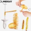 Spiral Potato Cutter Twisted Slice Potato Tower Whirlwind Potato Cut Diy Creative Fruit And Vegetable Spiral Slicer For Kitchen