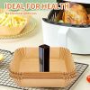 50pcs Air Fryer Liner, Baking Disposable Air Fryer Parchment Paper, Multipurpose Oil-absorbing Paper Tray