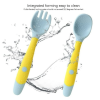 (2pcs) Baby Fork And Spoon Set, Bendable Twist Fork And Spoon, Training Eating Fork And Spoon 5.51*1.18"/14*3cm